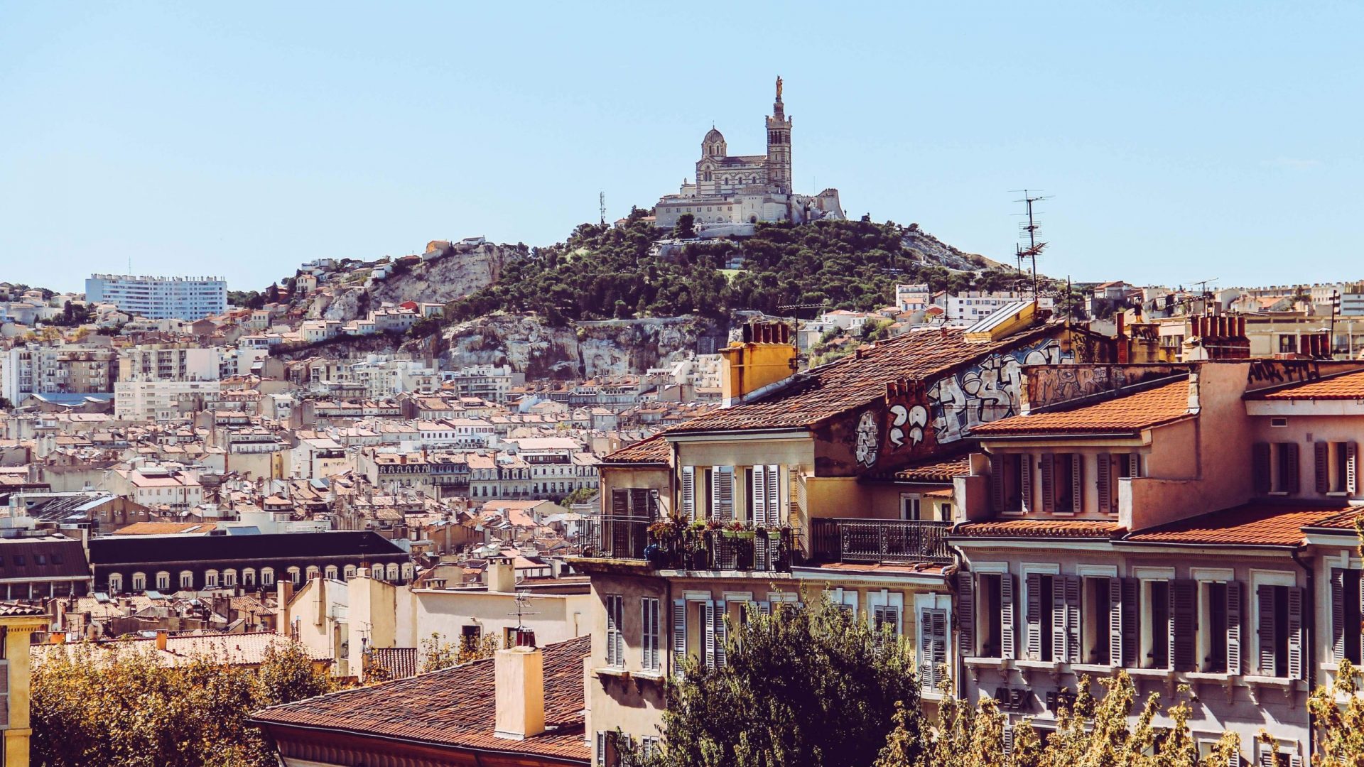 marseille, ville, bonne-mere